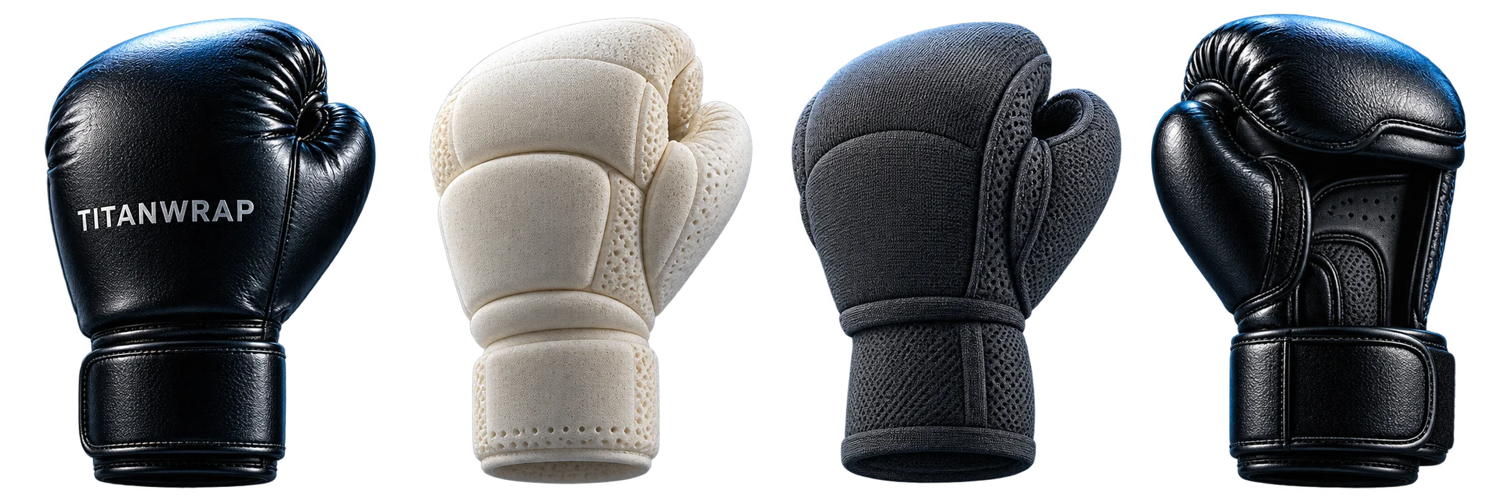 TitanWrap black boxing glove concept illustration